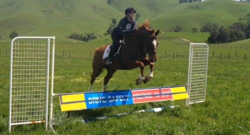 LH Johnny and Tiffany jumping