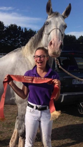 LH Priscilla & Natalya with one of many accolades