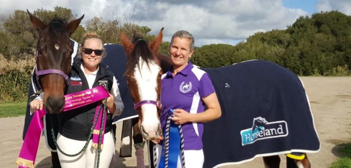 Sarah and I chuffed with our day out in the Dressage world
