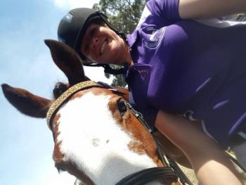 Lil Star and I waiting for our first test