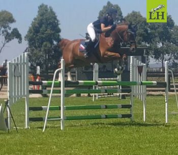 LH Johnny & Tiffany looking great over the 1.20m oxer