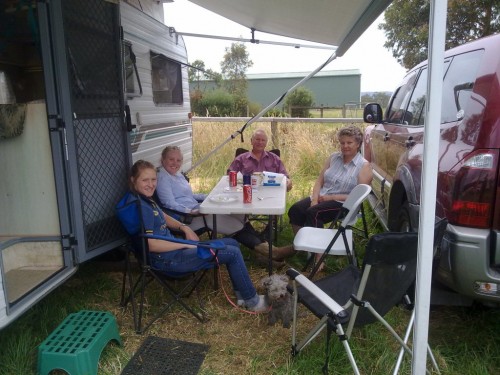 family resting