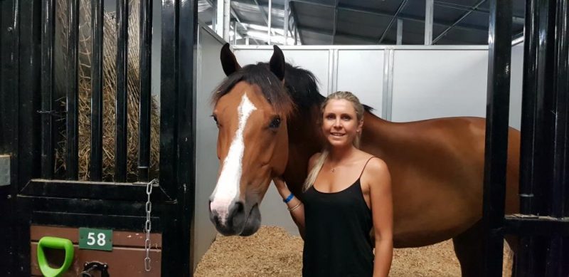 Lauren Balcomb with one of her favs Verdini D'Houtveld Z